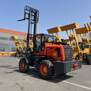 Китай, Шаньдун, дизельный двигатель, ПЛК контроллер, полноприводный вездеход, передняя стрела, длительный срок службы, портативный сверхтяжелый вилочный погрузчик - Product Image 1