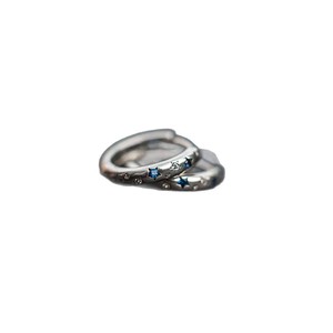 Star Moon Design <b>Stud</b> Earrings Tibetan <b>Silver</b> Geometric Bezel Setting Party Jewelry Gift - Product Image 5