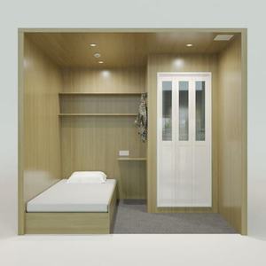 WE Estilo moderno Caja de cápsulas de moda duradera Cama para dormir con puerta para hotel Albergue juvenil y <span class=keywords><strong>Aeropuerto</strong></span> - Product Image 5