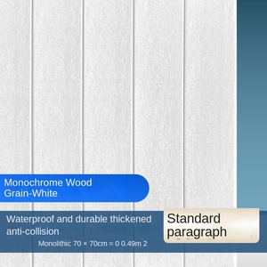 Autocollants muraux modernes en grain de bois 3D papier peint en mousse imperméable pour le salon chambre à coucher rénovation fournitures de décoration intérieure - Product Image 6