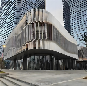 Panneau décoratif extérieur et intérieur, revêtement de façade en aluminium, tube carré en aluminium, cloison en tube carré en aluminium - Product Image 2