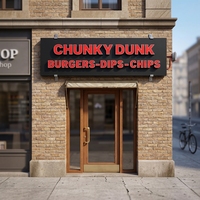Enseigne 3D personnalisée par le fabricant, enseigne lumineuse pour restaurant, enseigne extérieure pour entreprise, hôtels, bars, boutiques et bureaux