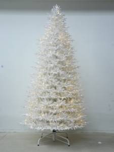 Árbol de Navidad Artificial de Lujo Ecológico Blanco con Nieve Artificial de PE para Decoración Interior con Característica Ignífuga - Product Image 6