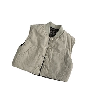 <span class=keywords><strong>Chaleco</strong></span> Reversible para Bebé, Nuevo Modelo 2025, Invierno, Nuevo Diseño a Cuadros para Niños y Niñas, <span class=keywords><strong>Chaleco</strong></span> Abrigado para Niños Pequeños, Estilo Coreano, Prendas Superiores para Niños - Product Image 4
