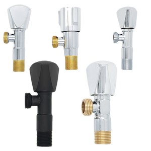 New Design Wholesale Manual Stainless Steel Body Brass Cartridge Triangle Valve Wash Bathroom <strong>Angle</strong> Valve Toilet Stop Water <strong>Taps</strong> - Product Image 1