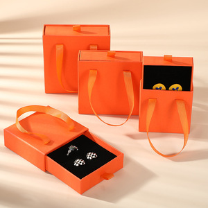Wholesale Luxury Portable Travel Size Jewelry Box Custom Special Paper Giveaways Jewelry Box