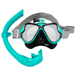 Máscara de Snorkel Completa para Adultos con Soporte para Cámara, Cristal Templado, Silicona, Gafas de Buceo, Set de Snorkel - Product Image 3