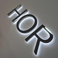 Letras Luminosas LED 3D Personalizables a Prueba de Agua para Empresas de Taxis, Acrílico + Metal, Letrero Electrónico para Exteriores