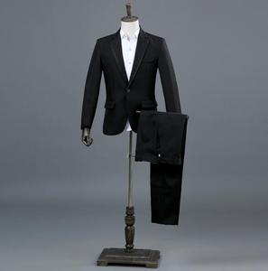 Abito da Uomo per Performance, Costume da Presentatore, Completo a Maniche Lunghe, Abito da Cantante per Palcoscenico, Nero e Bianco, <span class=keywords><strong>Oro</strong></span> e Argento, Abito Fotografico - Product Image 5