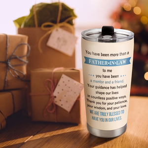 แก้วน้ำเก็บอุณหภูมิสแตนเลส 18/8 ขนาด 20 ออนซ์ แบบกำหนดเองสำหรับพ่อสามี, แก้วน้ำเดินทางแบบส่วนตัว, ของขวัญวันพ่อสำหรับพ่อสามี - Product Image 6