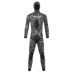 Combinaisons de plongée 3 mm pour hommes <span class=keywords><strong>Combinaison</strong></span> de pêche sous-marine en néoprène à capuche <span class=keywords><strong>Combinaison</strong></span> de plongée thermique Maillot de bain pour la plongée en eaux profondes Combinaisons de chasse sous-marine W214 - Product Image 2