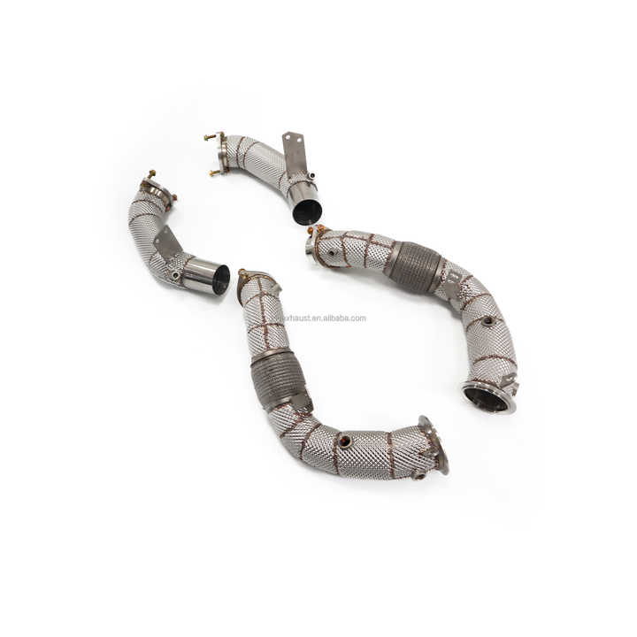 ING High Quality Exhaust Downpipe for BMW M550i 750i 850i Stainless ...