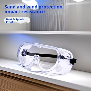 Lunettes <span class=keywords><strong>de</strong></span> protection anti-éclaboussures, anti-vent, anti-sable, anti-poussière, avec lentilles en polycarbonate, entièrement fermées, unisexes, pour la protection des <span class=keywords><strong>yeux</strong></span> au travail - Product Image 3