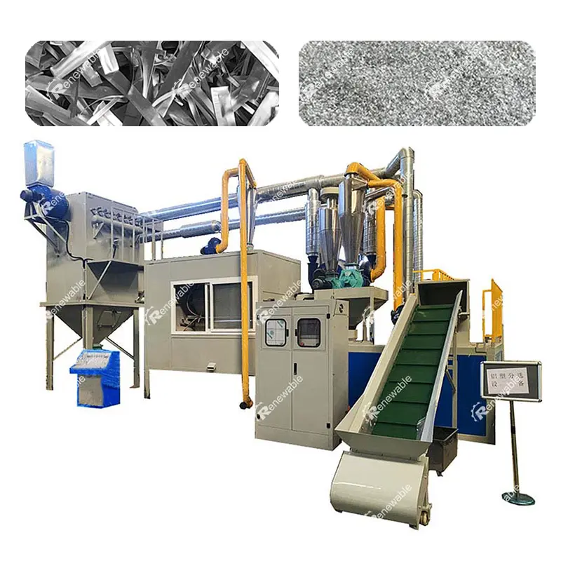 Mesin daur ulang plastik Aluminium efisiensi tinggi harga pemisah Blister Aluminium pabrik