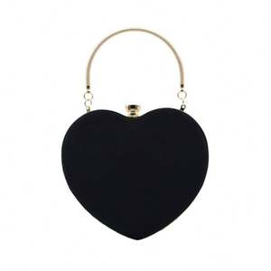 Bolsos de Mano de Malla con Cadena en Forma de Corazón para Mujer, Bolso de Hombro, Bolso de Fiesta, Bolso de Noche, Bolso de Mano Personalizado - Product Image 3