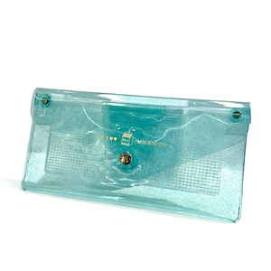 Étui à crayons créatif simple en PVC transparent, sac de rangement pliable portable pour papeterie, version populaire avec impression laser - Product Image 1