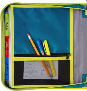 Échantillon gratuit de classeur à fermeture éclair, classeur à 3 anneaux de 2 pouces, dossiers de classement amovibles et sac à fermeture éclair durable - Product Image 2