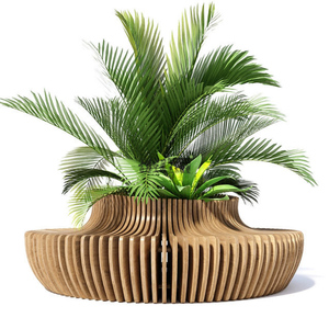 ม้านั่งโค้งแบบโมเดิร์นม้านั่งกลางแจ้งผลิตจากโรงงานโซฟาหลายสไตล์ทนทาน Y540 - Product Image 2