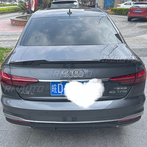 Pour Audi A4 B9 2017 2018 2019 2020 2021 2022 Spoiler de coffre arrière en plastique ABS de haute qualité, couleur apprêtée, style automobile - Product Image 4