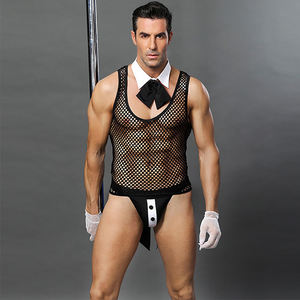 Zwarte high fashion show foto's <span class=keywords><strong>sexy</strong></span> lingerie kostuums heren <span class=keywords><strong>sexy</strong></span> hete transparante ondergoed briess erotische bodysuit corset voor mannen - Product Image 6