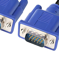 Câble coaxial VGA 15 broches de haute qualité, mâle-mâle, gaine PVC, blindage en feuille, pour HDTV, ordinateur et projecteur, 3m/5m/10m/15m, spécification 3+6