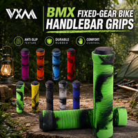 Poignées MOTSUV BMX MTB antidérapantes, absorbant les chocs, anti-poussière, mélange de deux couleurs, 21 22,2 mm, accessoires universels pour vélo