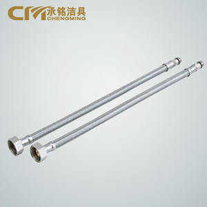 Manguera de Suministro de Agua Trenzada de Acero Inoxidable, Paso a Paso, M10 M8 1/4 Pulgadas de Diámetro Interior, Manguera Flexible para Plomería - Product Image 1