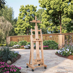 Gỗ Sồi Có Thể Điều Chỉnh Nghệ Thuật Sinh Viên Mới Bắt Đầu Phác Thảo Sơn Dầu Giá Vẽ Ngang Đứng Dual-Mục Đích Gấp Hiển Thị Đứng - Product Image 2