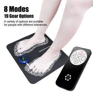 Masseur électrique pour les pieds EMS et tapis de massage avec relaxation musculaire, soulagement de la douleur et réduction du stress - Stimulateur portable pour les pieds - Product Image 4