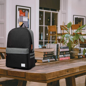 Vintage Stylish Nylon Campus <strong>Rucksack</strong> Men Women 600D Waterproof Travel Backpack Zipper Closure Black Polyester Lining Teens <strong>Kids</strong> - Product Image 4