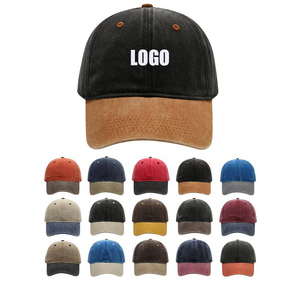 Gorra de Béisbol de 6 Paneles de Algodón Lavado Vintage con Logotipo Personalizado al por Mayor, Ajustable, Bordada, Deportiva, para Eventos y Grupos - Product Image 1