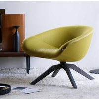 Fauteuil de salon moderne de luxe Boconcept, pour villa, parc, usage extérieur, design modulaire, revêtement en bois et tissu, pieds en métal, mobilier d'intérieur