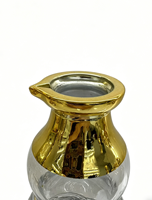 Flacons d'huile essentielle décoratifs de luxe classiques arabes de haute qualité, 150 ml, avec placage or UV, bouchon et carton