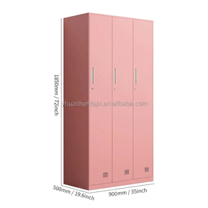 ตู้ล็อกเกอร์โลหะ ตู้เหล็กแข็งแรงทนทาน ความจุสูง ขนาดสั่งทำได้ สำหรับโรงเรียน หอพัก <span class=keywords><strong>ของ</strong></span>ใช้นักเรียน พร้อมกุญแจรหัส - Product Image 2