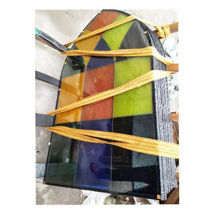 Feuilles de verre artistique teinté, isolées et trempées, à motif personnalisé pour église, salle de bain extérieure, hôtel, <span class=keywords><strong>d</strong></span>ôme, atelier médical - Product Image 3