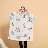 Vente en gros d'usine, couverture à capuche en polaire sherpa surdimensionnée, couverture à capuche en polaire sherpa surdimensionnée et moelleuse pour l'hiver, pour adultes