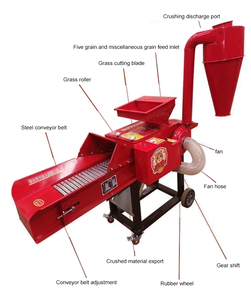 Diesel chaff máy cắt mini chuff rơm Máy nghiền gia cầm động vật gia súc thức ăn làm cỏ Shredder Ủ Chua Chopper - Product Image 3
