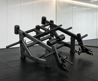 Machine à soulever des poids en acier pour usage commercial, avec fonctions de sécurité réglables, pour musculation du dos et des jambes