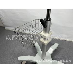 Huizhida Infusion Stand Trolley 610mm Mobile Medical Cart With Winding Device For IV Drip Bag And Garment Storage - Product Image 3