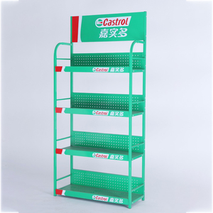 ארון תצוגה עומד לרצפה לחנות מוצרי רכב, לאחסון שמן מנוע, שמן גוף, פחיות שמן, מתלה מתכת, מדפי חלקי חילוף - Product Image 2