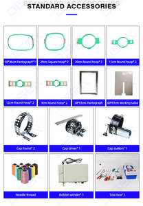 เครื่องปักผ้าหนาแบบดิจิตอลขนาดใหญ่ 500*1200 มม. แบบหลายเข็ม คอมพิวเตอร์ควบคุม ความแม่นยำสูง หน้าจอสัมผัส พร้อมมอเตอร์ - Product Image 4