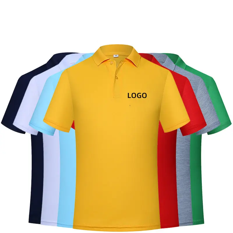 Áo Thun Polo Polyester Tùy Chỉnh Giá Rẻ Đen Trắng Trống Cho Nam Nữ Tùy Chỉnh Với Logo Của Bạn