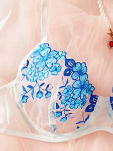 Nouvelle lingerie sexy pour femmes, très vendue, broderie florale, ensemble de lingerie deux pièces, vêtements pour femmes - Product Image 5