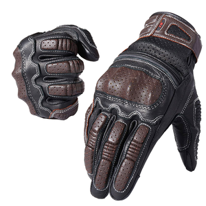 Men's Vintage Goat Leather Motorbike <b>Gloves</b> <b>Touch</b> Screen Motorcycle <b>Gloves</b> for Casual Outdoor Activities Motocross Cycling - Product Image 3