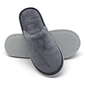Pantuflas Desechables de Hotel de Felpa de Coral con Punta Cerrada Blancas al por Mayor, Pantuflas de Spa de Hotel Lavables de <span class=keywords><strong>5</strong></span> Estrellas - Product Image 5