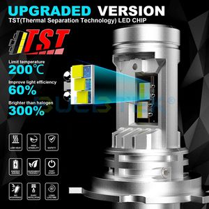 BULBTEK MINI11A 50W 5800LM TST Wärme abscheider technologie LED-Chip lüfter H4 H19 H11 Mini-LED-Scheinwerfer lampe - Product Image 2