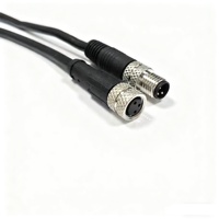 Connecteur de câble blindé M8 3-8 broches, boîtier en cuivre, IP67, FPC, prise d'alimentation mâle/femelle, droit/angulaire, câbles de capteur