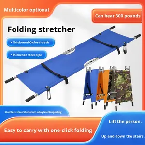 سرير إسعافات أولية محمول قابل للطي بتصميم إطار بسيط للاستخدام المنزلي ونقل الأشخاص إلى الطوابق العلوية - Product Image 2