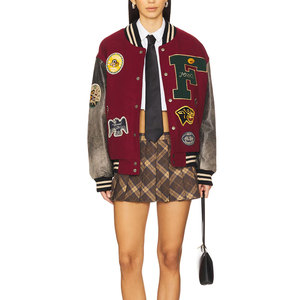 Chaqueta Varsity de Invierno para Mujer, Nueva, Cómoda, Transpirable, de Secado Rápido, Ligera, con Cuello Alto, Estampada, para Uso en Exteriores - Product Image 4
