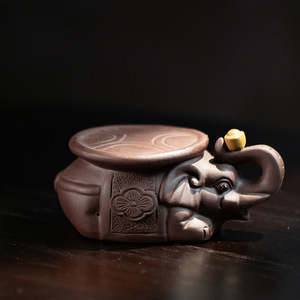 Yixing Purple Clay <b>Tea</b> Pet Elephant Ornament Handmade With Lid <b>Tea</b> <b>Set</b> Accessory For Kung Fu <b>Tea</b> - Product Image 2